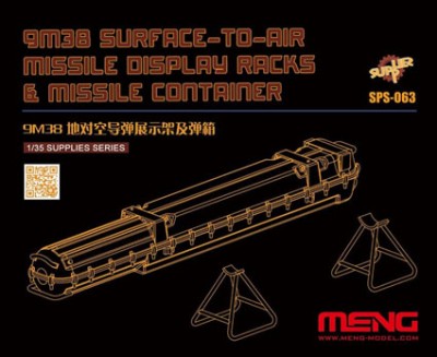 Meng Model SPS-063 Russian 9M38 Missile Dispaly Racks &amp; Missile Container (Resin) 1/35
