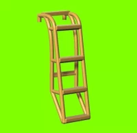 Lf Model 3D7237 Access ladder for MB-326K (3D-Printed) 1/72
