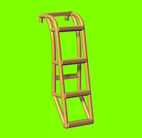 Lf Model 3D7237 Access ladder for MB-326K (3D-Printed) 1/72
