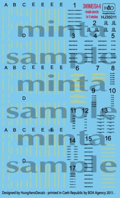 HAD J35011 Decal 3M9ME/Sa-6 Missiles stencils 1/35