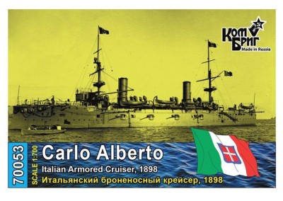 Combrig 70053FH Italian Carlo Alberto Armored Cruiser, 1898 1/700
