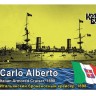 Combrig 70053FH Italian Carlo Alberto Armored Cruiser, 1898 1/700