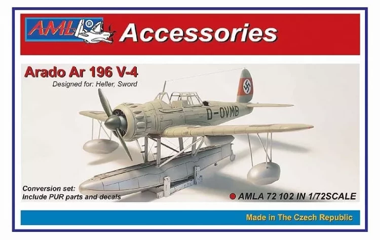 AML AMLA72102 Arado Ar 196 V-4 Conversion set (HELL/SWORD) 1/72