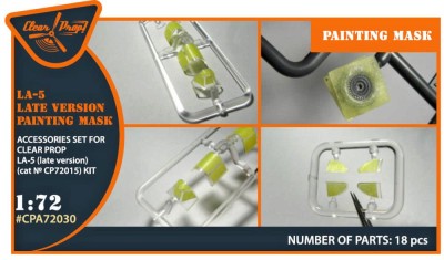 Clear Prop CPA72030 La-5 Painting mask (late version) 1/72