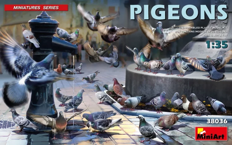 Miniart 38036 Pigeons (36 pcs.) 1/35
