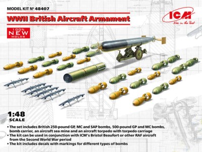 ICM 48407 British WWII Aircraft Armament 1/48