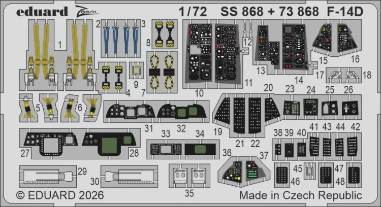 Eduard SS868 F-14D (TAM) 1/72