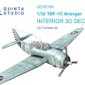 Quinta studio QD32164 TBF-1C Avenger (Trumpeter) 1/32