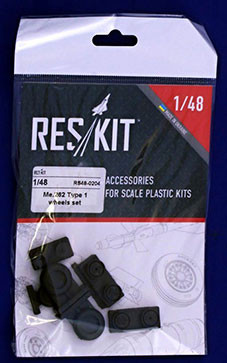 Reskit RS48-0204 Messerschmitt Me-262A wheels - type 1 1/48