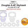 KV Models 72957-1 Douglas A-4E Skyhawk (Fujimi #72146) - двусторонние маски + маски на диски и колеса FUJIMI US 1/72