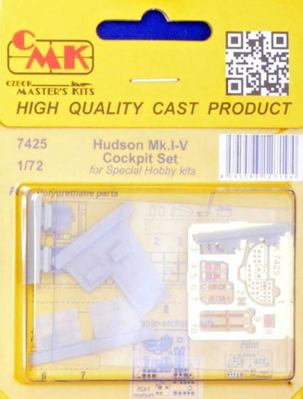 CMK 7425 Hudson Mk.I-V Cokcpit Set (SP.HOBBY) 1/72