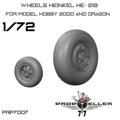 77 Propeller 77PRP-7007 Heinkel He- 219 Wheels (DRAG/H.2000) 1/72