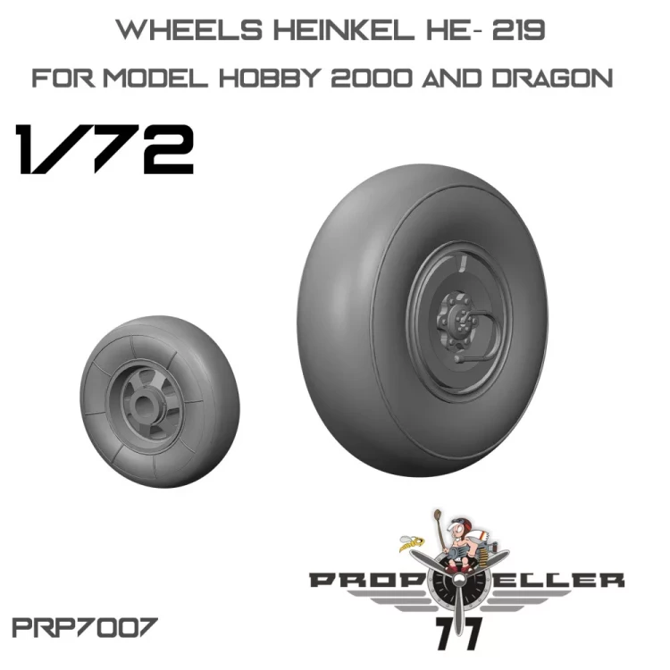 77 Propeller 77PRP-7007 Heinkel He- 219 Wheels (DRAG/H.2000) 1/72