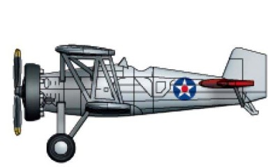 Trumpeter 06283 Американский палубный истребитель F4B 1/350