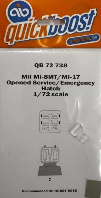 Quickboost 72738 Mil Mi-8MT/Mi-17 opened service/emerg.hatch 1/72