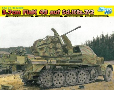 Dragon 6553 3.7cm FlaK 43 auf Sd.Kfz.7/2 1/35