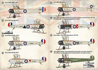 Print Scale 72-380 AVRO 504 1915-1918 (wet decals) 1/72
