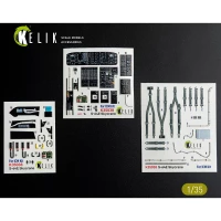 Reskit K35038 S-64E Skycrane - interior 3D (ICM) 1/35