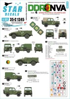 Star Decals 35-C1345 DDR-NVA # 4. East Germany. Grenztruppen and Volkspolizei. GAZ-69, UAZ-469, BTR-40 and generic use [Soviet] 1/35