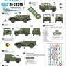 Star Decals 35-C1345 DDR-NVA # 4. East Germany. Grenztruppen and Volkspolizei. GAZ-69, UAZ-469, BTR-40 and generic use [Soviet] 1/35