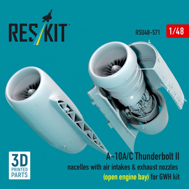 Reskit RSU48-571 A-10A/C Thunderb.II air intakes&exh.nozzles 1 1/48