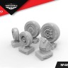 Temp Models 48272 Колеса шасси Су-27 1/48
