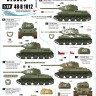 Star Decals 48-B1012 Soviet T-34-85 Medium Tank. German Beute tanks, Polish, Jugoslav and Czech Red Army tanks 1/48