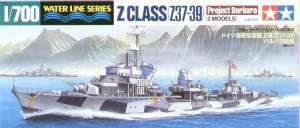 Tamiya 31908 Нем.эсминец Z Class (Z37-39) &quot;Barbara&quot; (2шт) 1/700