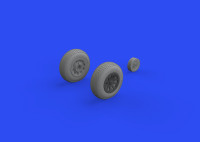 Eduard 648647 BRASSIN P-51D wheels block tread 2 (EDU) 1/48