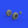 Eduard 648647 BRASSIN P-51D wheels block tread 2 (EDU) 1/48