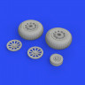 Eduard 648647 BRASSIN P-51D wheels block tread 2 (EDU) 1/48