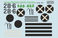Print Scale M72011 Mask Savoia-Marchetti SM.79 Part 2 1/72