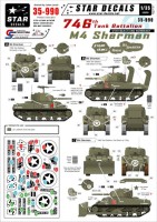 Star Decals STAR35990 746th Tank Bn Shermans in Normandy 1/35