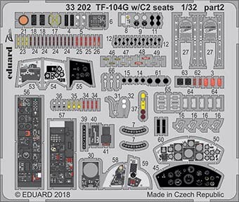 Eduard 33202 TF-104G w/C2 seats 1/32