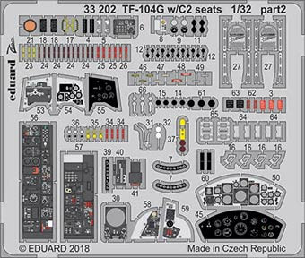 Eduard 33202 TF-104G w/C2 seats 1/32