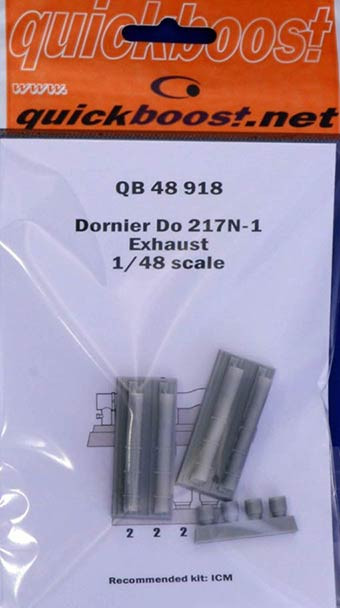 QuickBoost QB48918 Dornier Do 217N-1 exhaust (ICM) 1/48