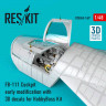Reskit RSU48-0169 FB-111 Cockpit early modification w/ 3D decal 1/48