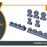 Clear Prop CPA72133 Fairey Delta 2 wheel set (DORA W.) 1/72