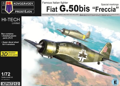 Kovozavody Prostejov H7212 Fiat G.50bis Freccia Special markings HI-TECH 1/72
