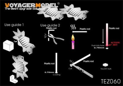 Voyager Model TEZ060 Chamfer Scraper tool w/Nuts Maker(for all) 1/35