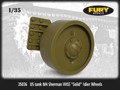 Fury Models 35036 M4 Sherman VVSS &quot;Solid&quot; Idier Wheels 1/35