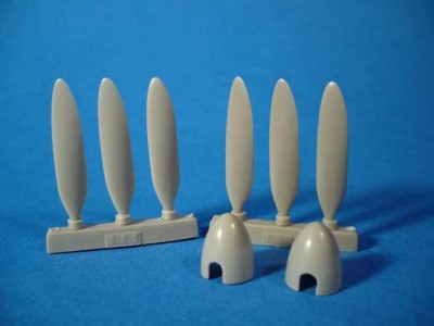 Sbs Model 48005 He-219 UHU short spinner-Propeller set (TAM) 1/48
