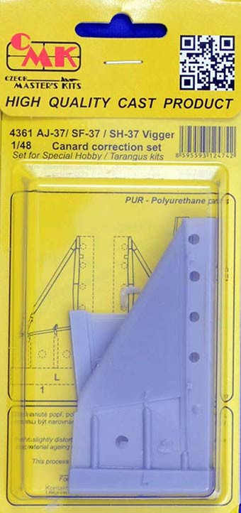 CMK 4361 AJ-37/SF-37/SH-37 Viggen Canard correct. set 1/48