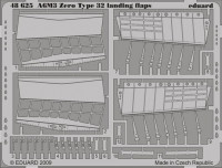 Eduard 48625 A6M3 Zero Type 32 landing flaps HAS