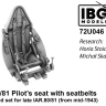 IBG Models U7246 Pilot's Seat w/ Seatbelts for IAR 80/81 late 1/72