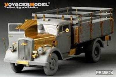 Voyager Model PE35524 WWII German Opel Blitz 3t. 4x2 Cargo Truck /Shallow Cargo Bay(For DRAGON 6670) 1/35