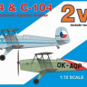 RS Model 92204 C-4 & C-104 CZ biplane trainer (2 модели в коробке) 1/72
