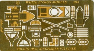 White Ensign Models PE 7223 OS2U KINGFISHER (For the Airfix kit, Interior and Exterior Parts) 1/72