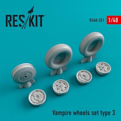 Reskit RS48-0251 Vampire type 3 wheels ((TRUMP/HOBBYCR.) 1/48