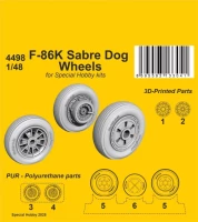 CMK SP4498 F-86K Sabre Dog - wheels (SP.HOBBY) 1/48